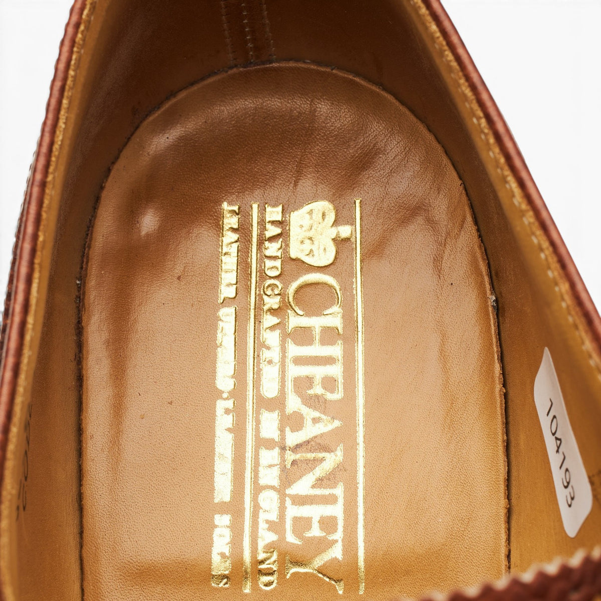 'Cornell' Tan Brown Leather Oxford Brogues UK 8.5 F
