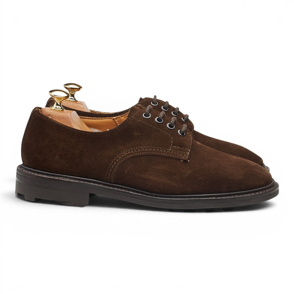 'Daniel' Dark Brown Suede Derby UK 6.5