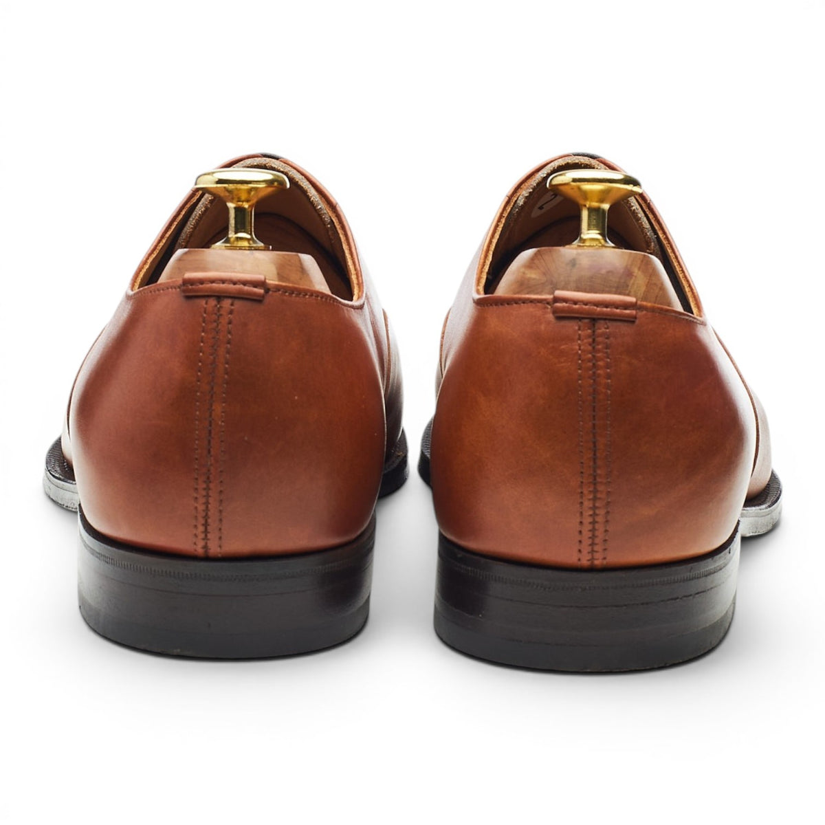 Tan Brown Leather Oxford UK 8 F