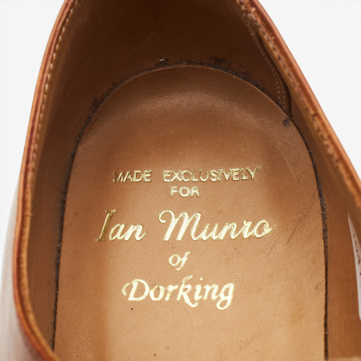 Tan Brown Leather Oxford UK 8 F