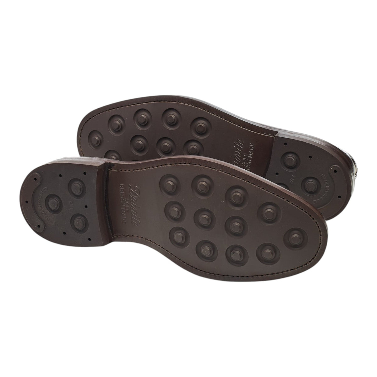 'Grafton' Dark Brown Leather Derby Brogues UK 7.5 F