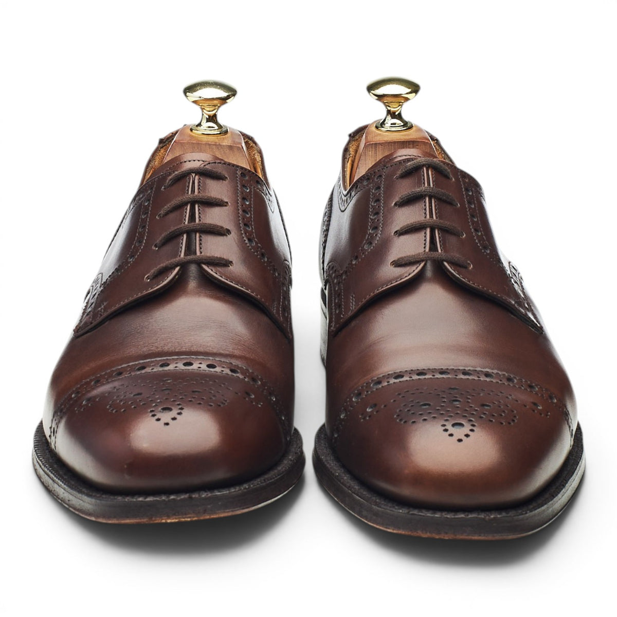 'Cambridge' Dark Brown Leather Oxford Brogues UK 7 F