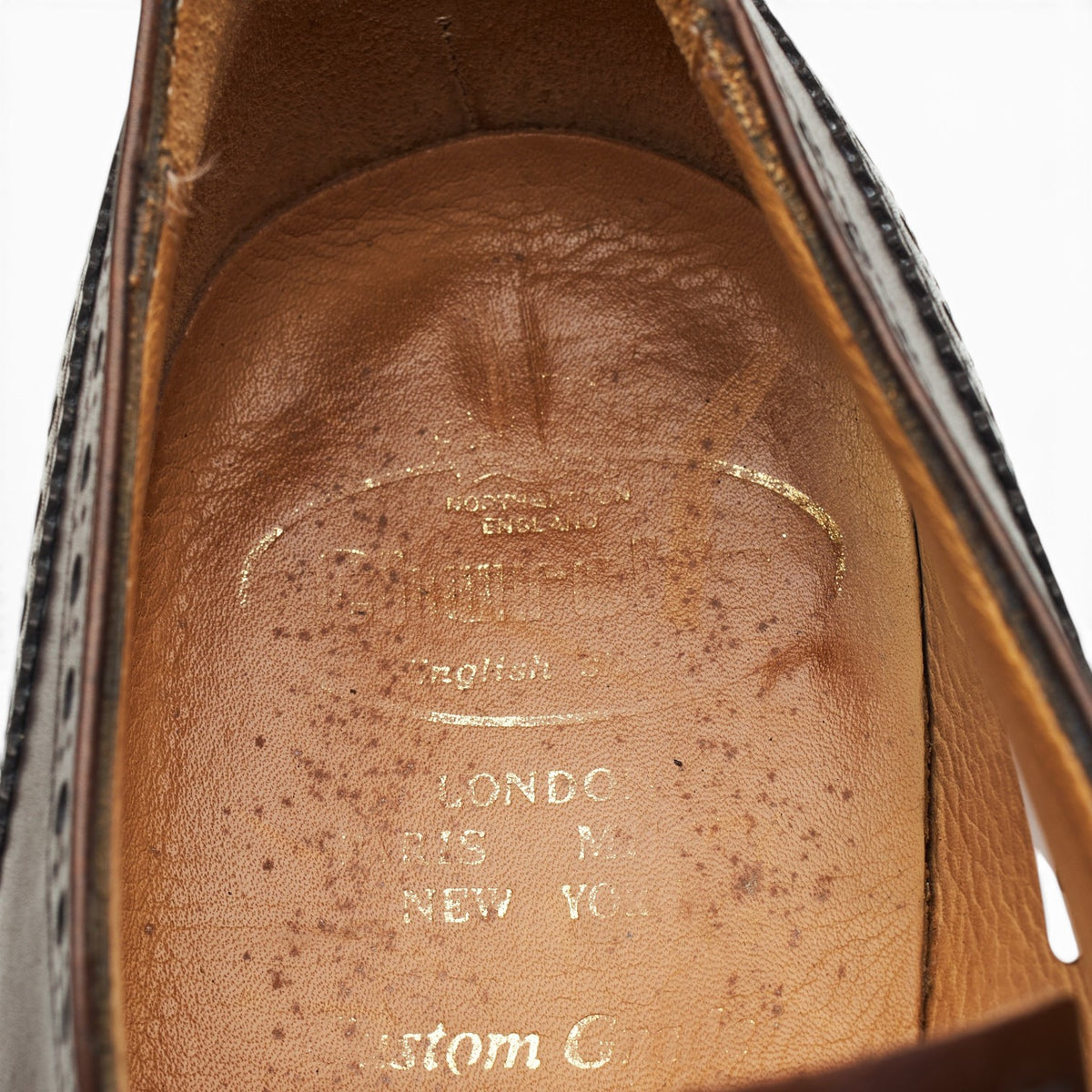 'Cambridge' Dark Brown Leather Oxford Brogues UK 7 F