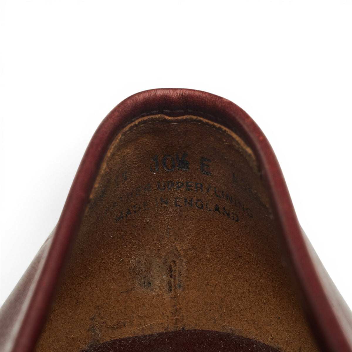 New & Lingwood Burgundy Leather Penny Loafers UK 10.5 E