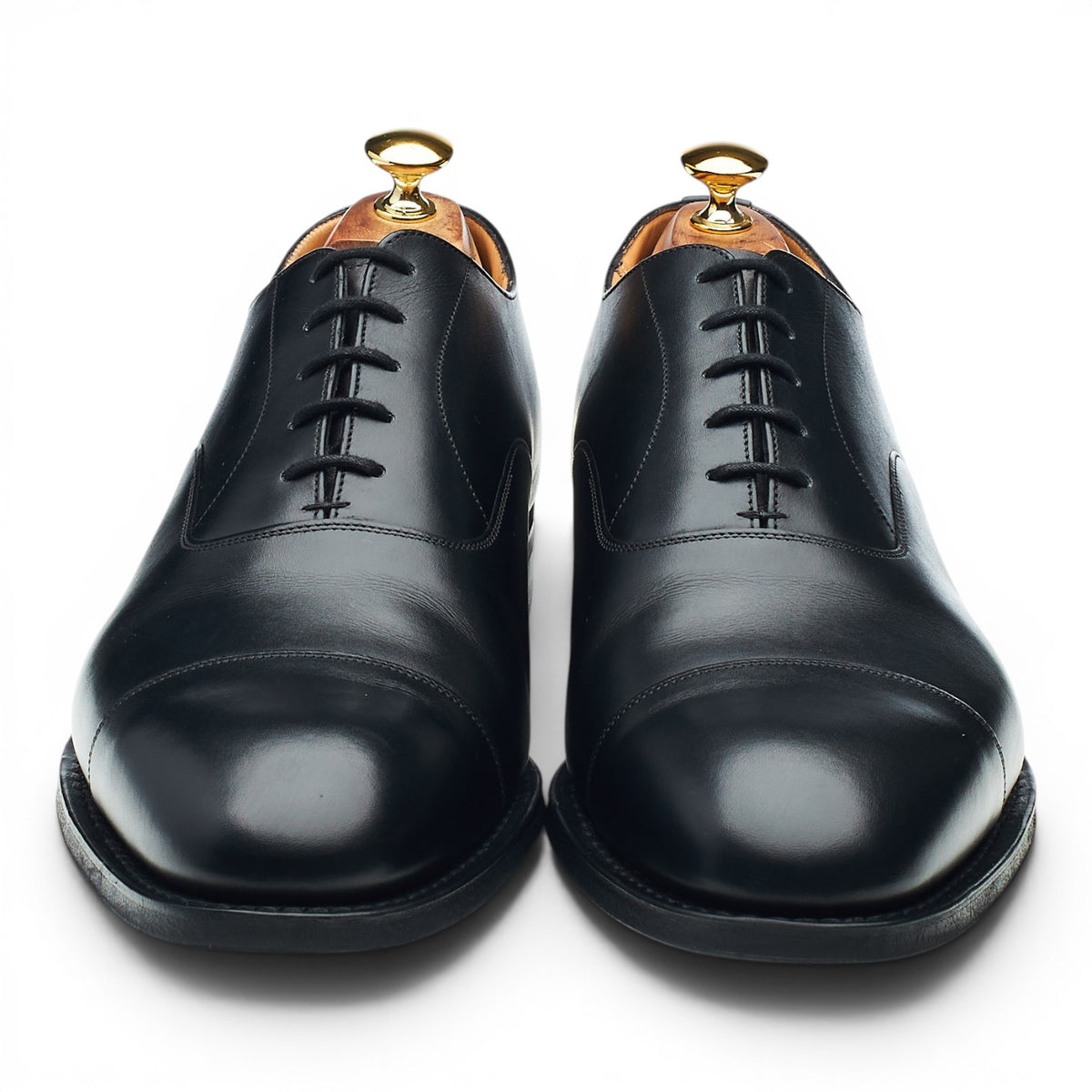 'Consul' Black Leather Oxford UK 10 G