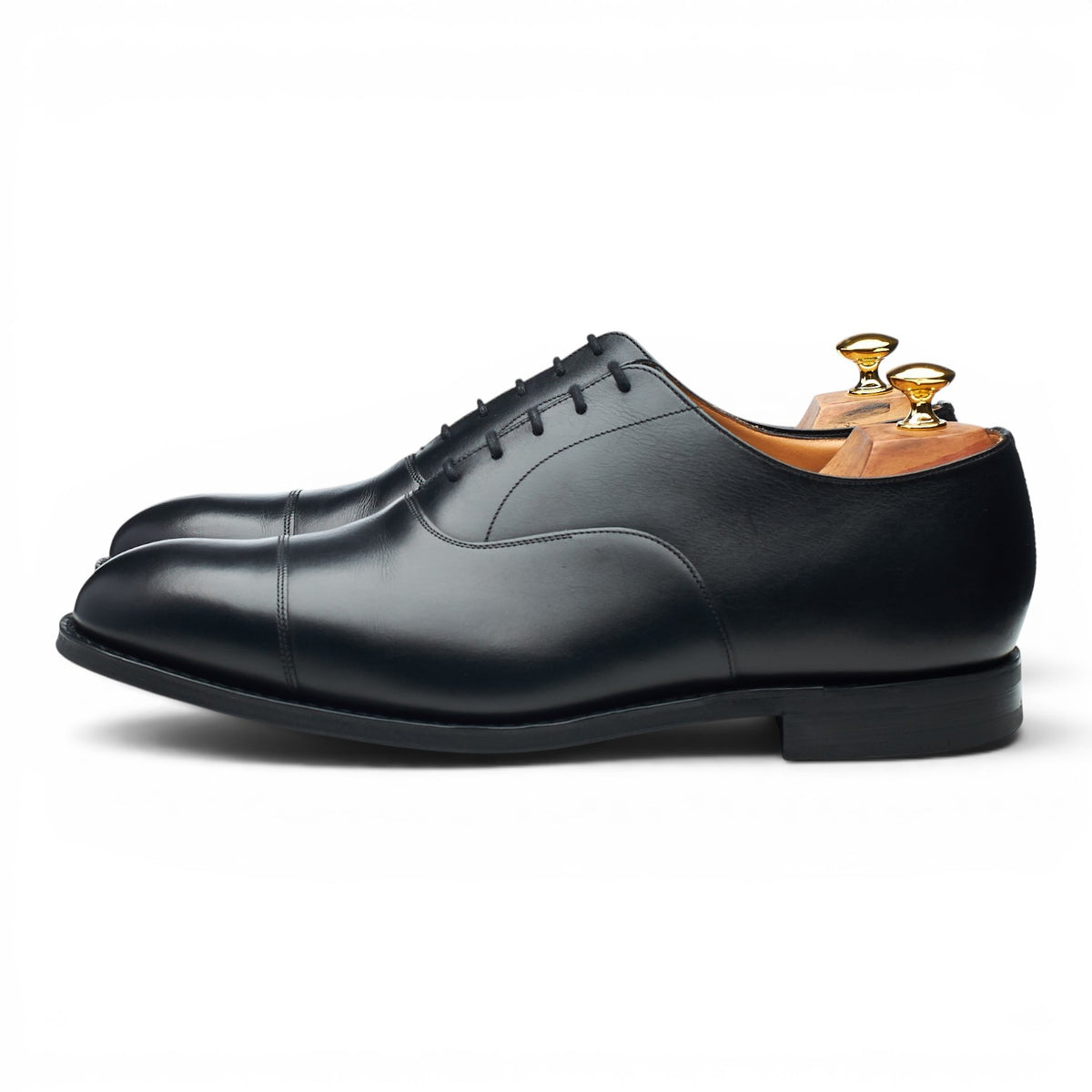 'Consul' Black Leather Oxford UK 10 G