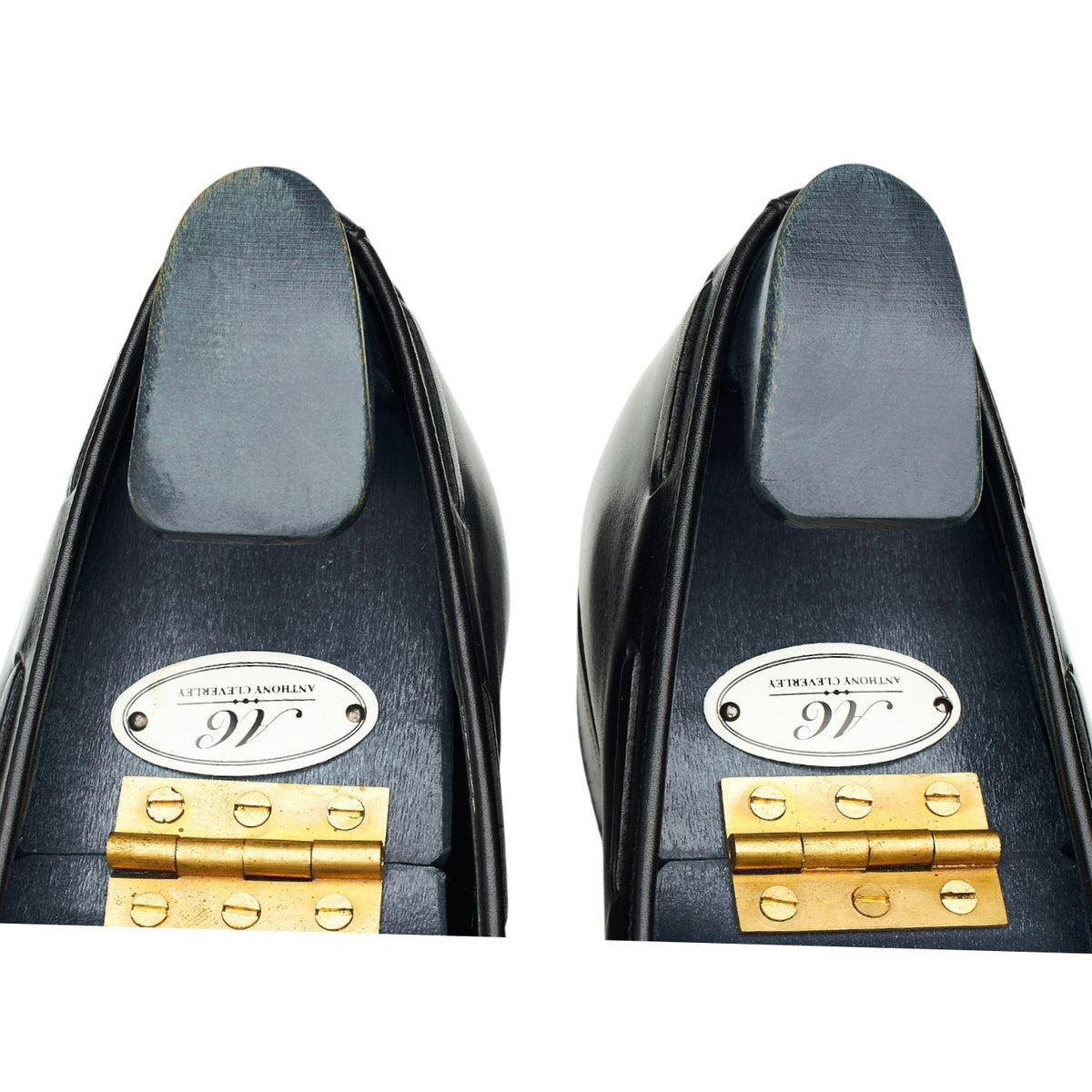 'De Rede' Black Leather Bow Tassel Loafers UK 8 E