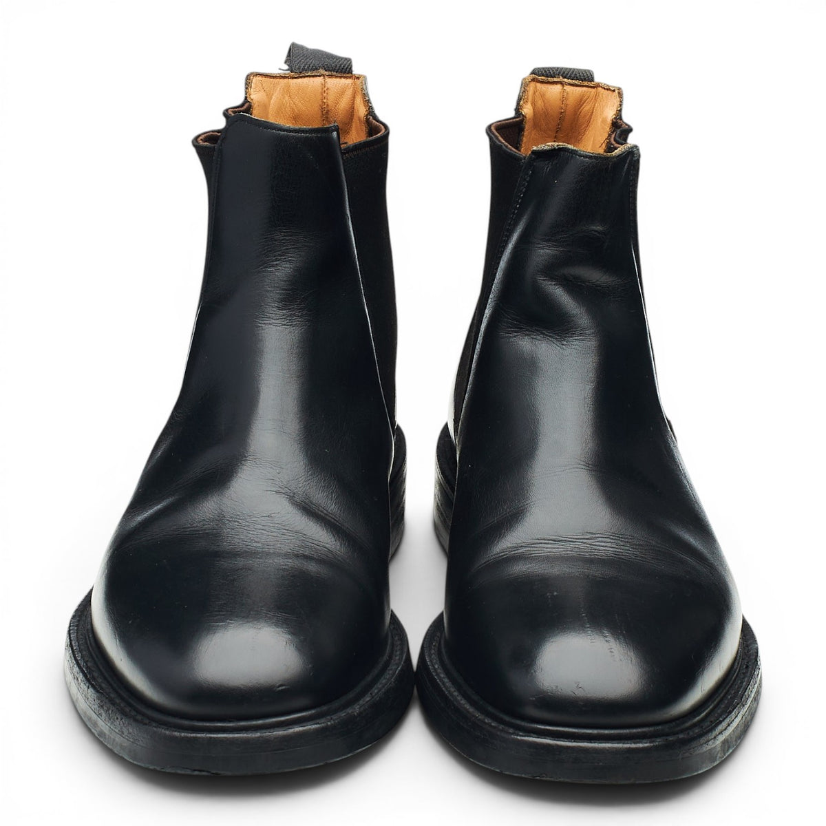 'Goodward' Black Leather Chelsea Boots UK 7 G