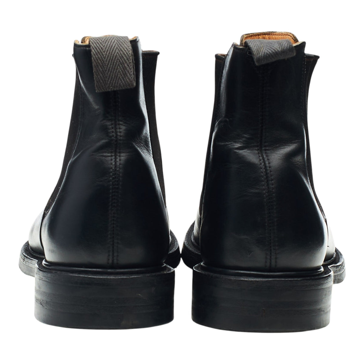 'Goodward' Black Leather Chelsea Boots UK 7 G