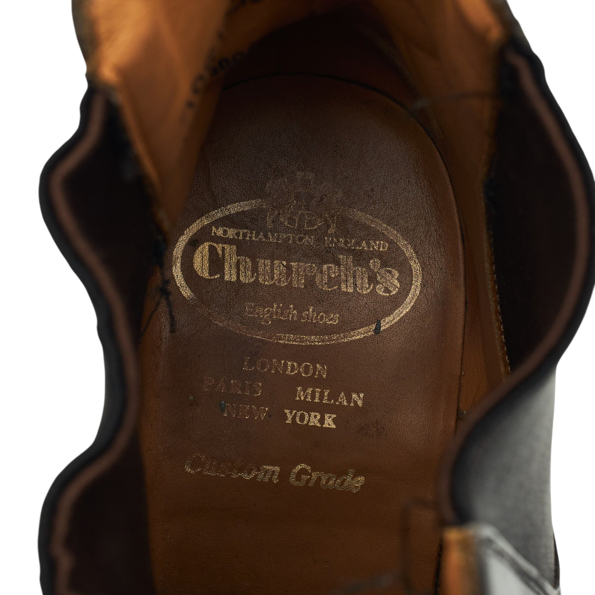 'Goodward' Black Leather Chelsea Boots UK 7 G