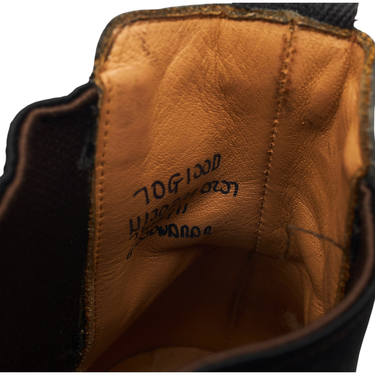 'Goodward' Black Leather Chelsea Boots UK 7 G