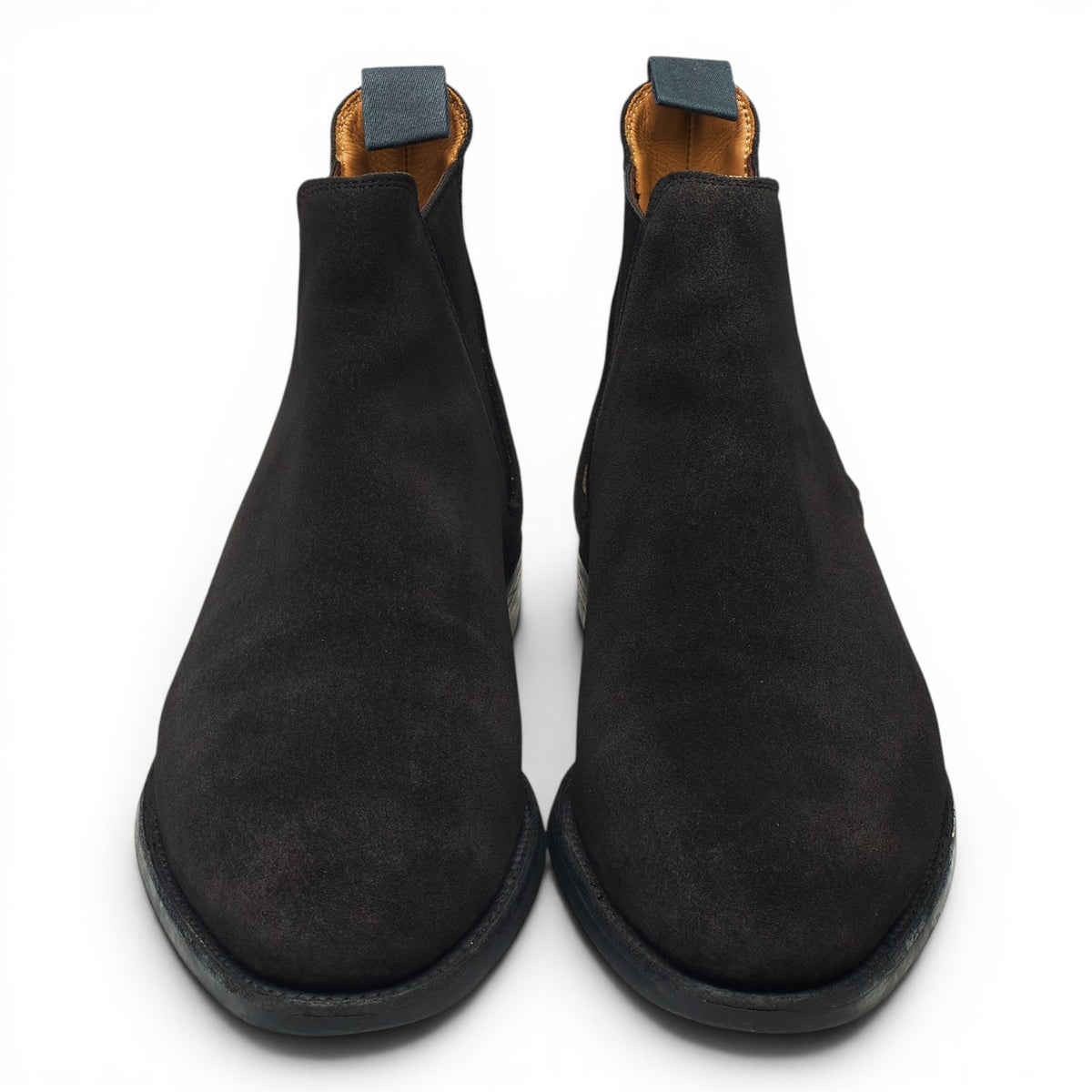 'Chelsea 8' Black Suede Chelsea Boots UK 7 E