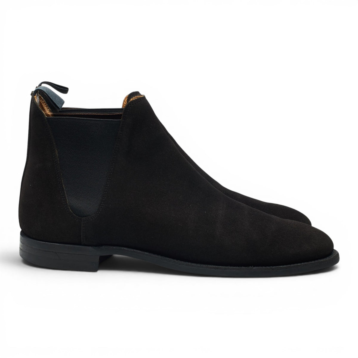 'Chelsea 8' Black Suede Chelsea Boots UK 7 E