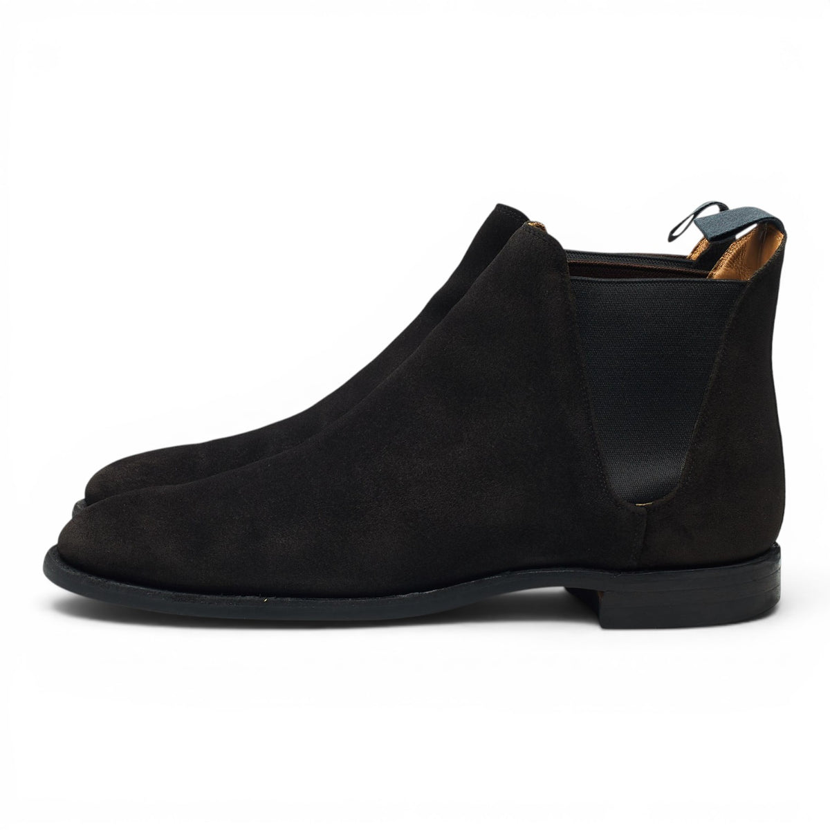 'Chelsea 8' Black Suede Chelsea Boots UK 7 E