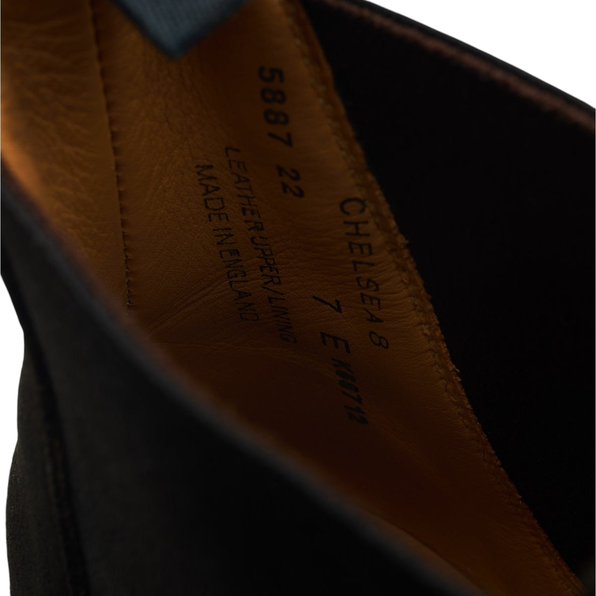 'Chelsea 8' Black Suede Chelsea Boots UK 7 E