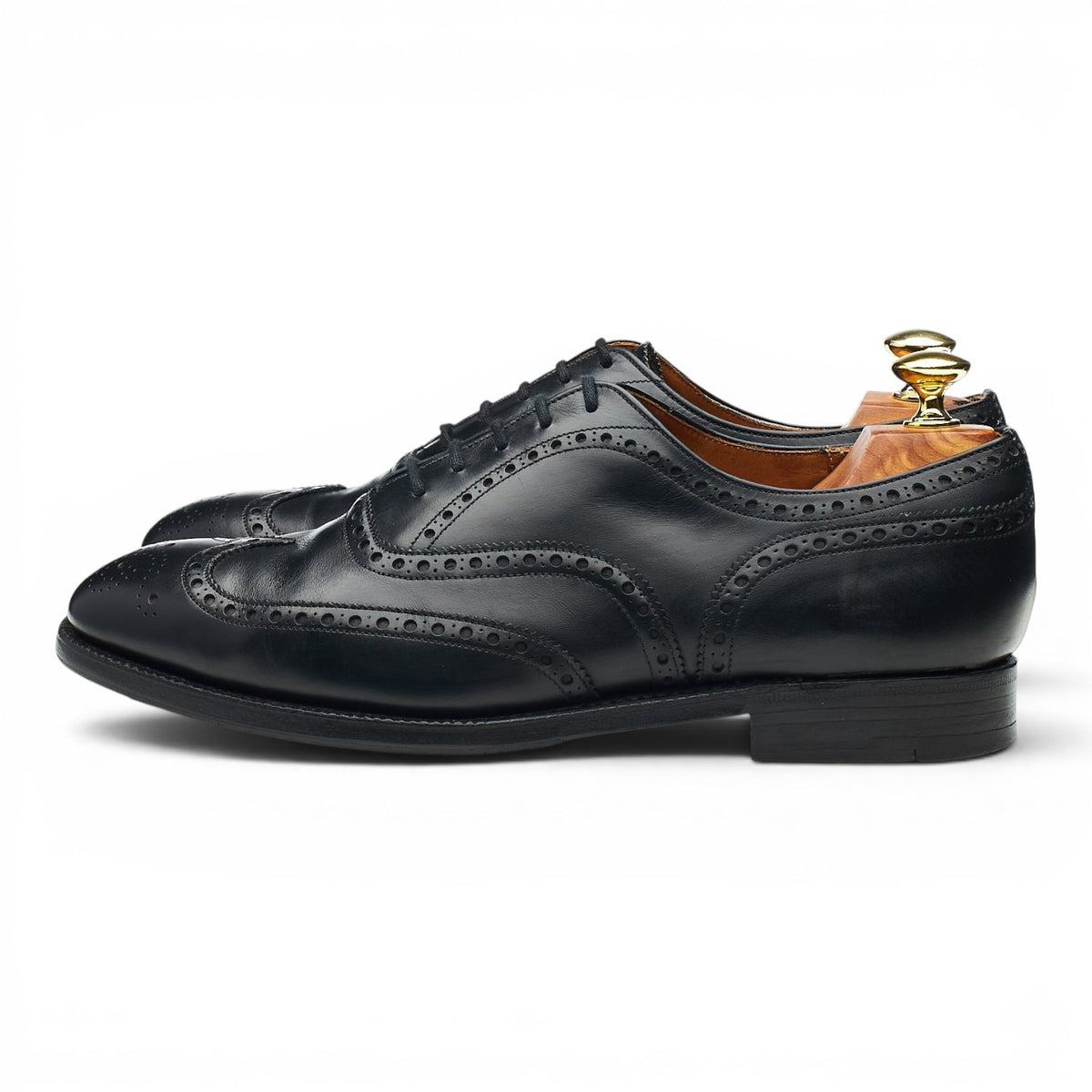 'Chetwynd' Black Leather Oxford Brogues UK 7.5 F