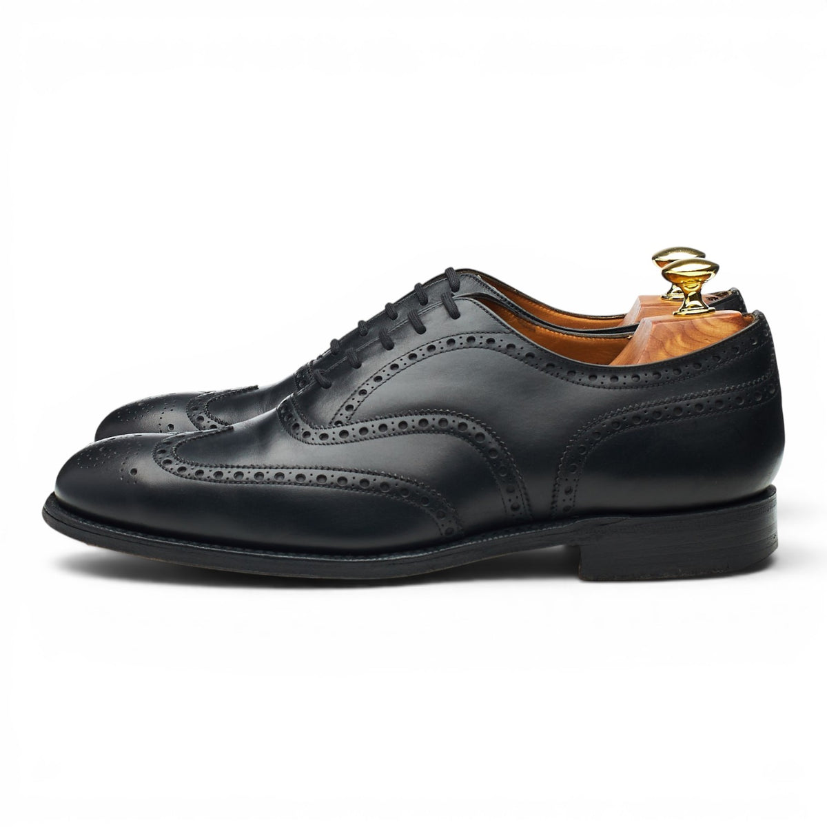'Chetwynd' Black Leather Oxford Brogues UK 7 F