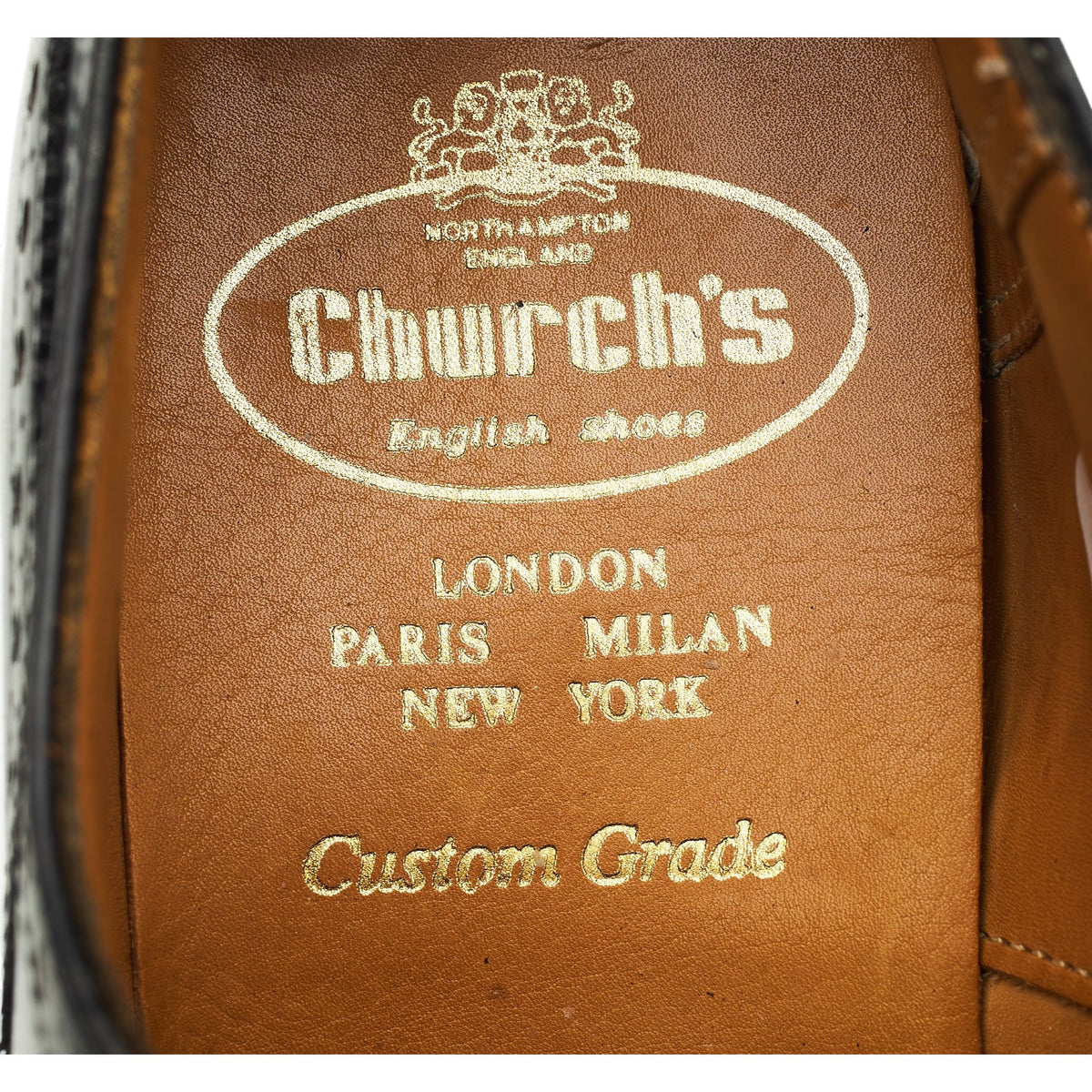 'Chetwynd' Black Leather Oxford Brogues UK 7 F