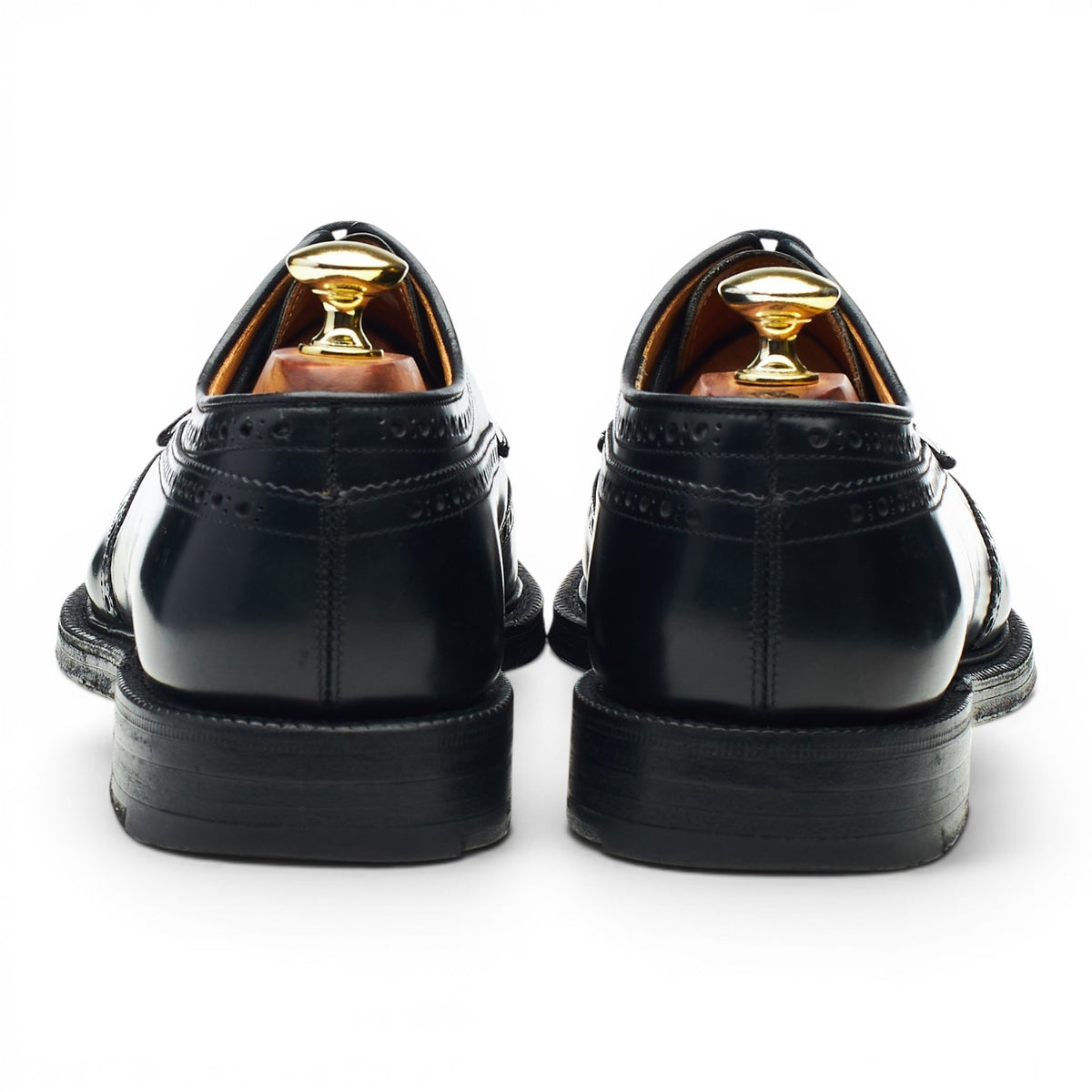 'Grafton' Black Leather Derby Brogues UK 7 G