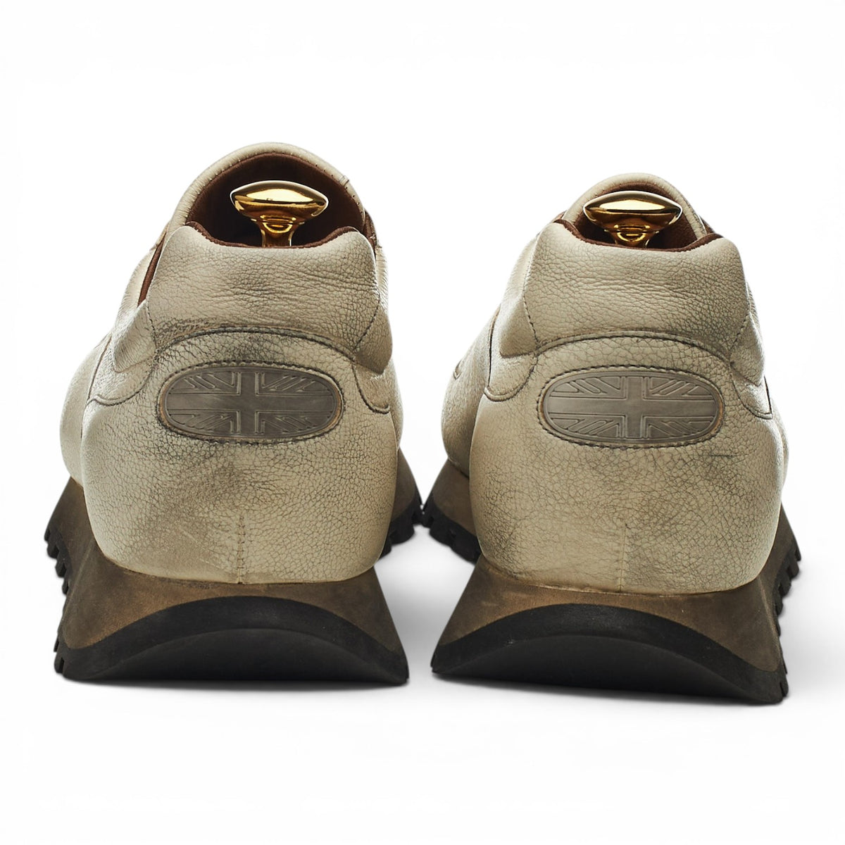 'Shanghai 929' White Leather Sneakers UK 9