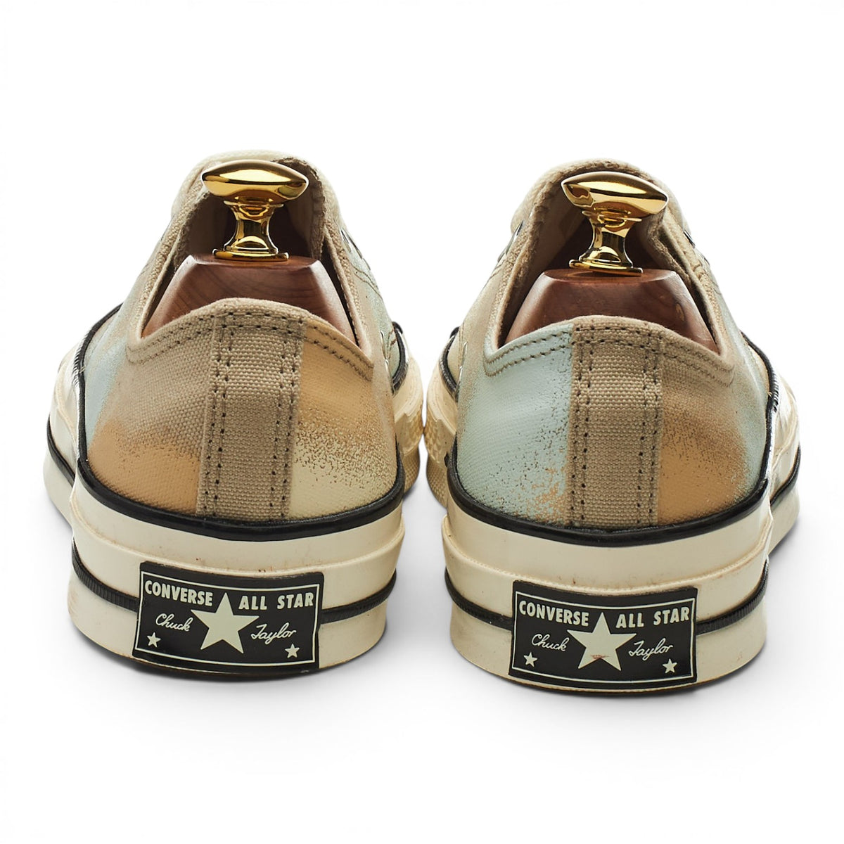'Chuck 70 Low' Stone Canvas Sneakers UK 7