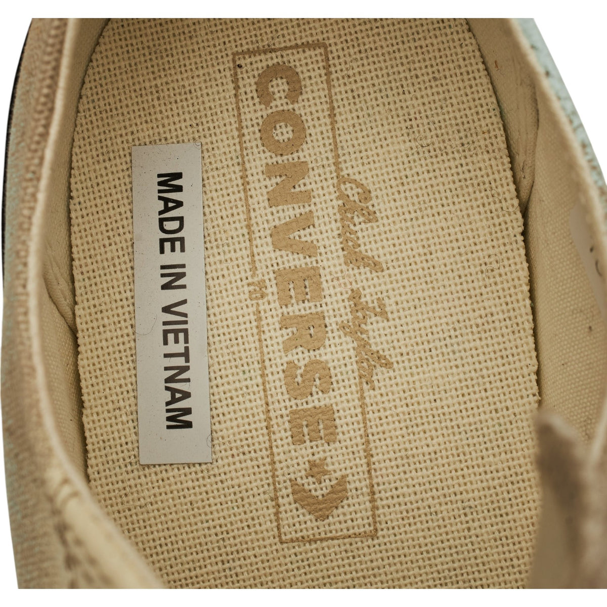 'Chuck 70 Low' Stone Canvas Sneakers UK 7