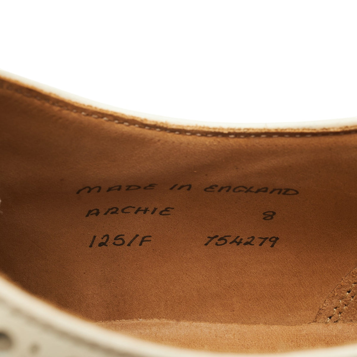 'Archie' Brown & Cream Leather Oxford Spectator Brogues UK 8 F