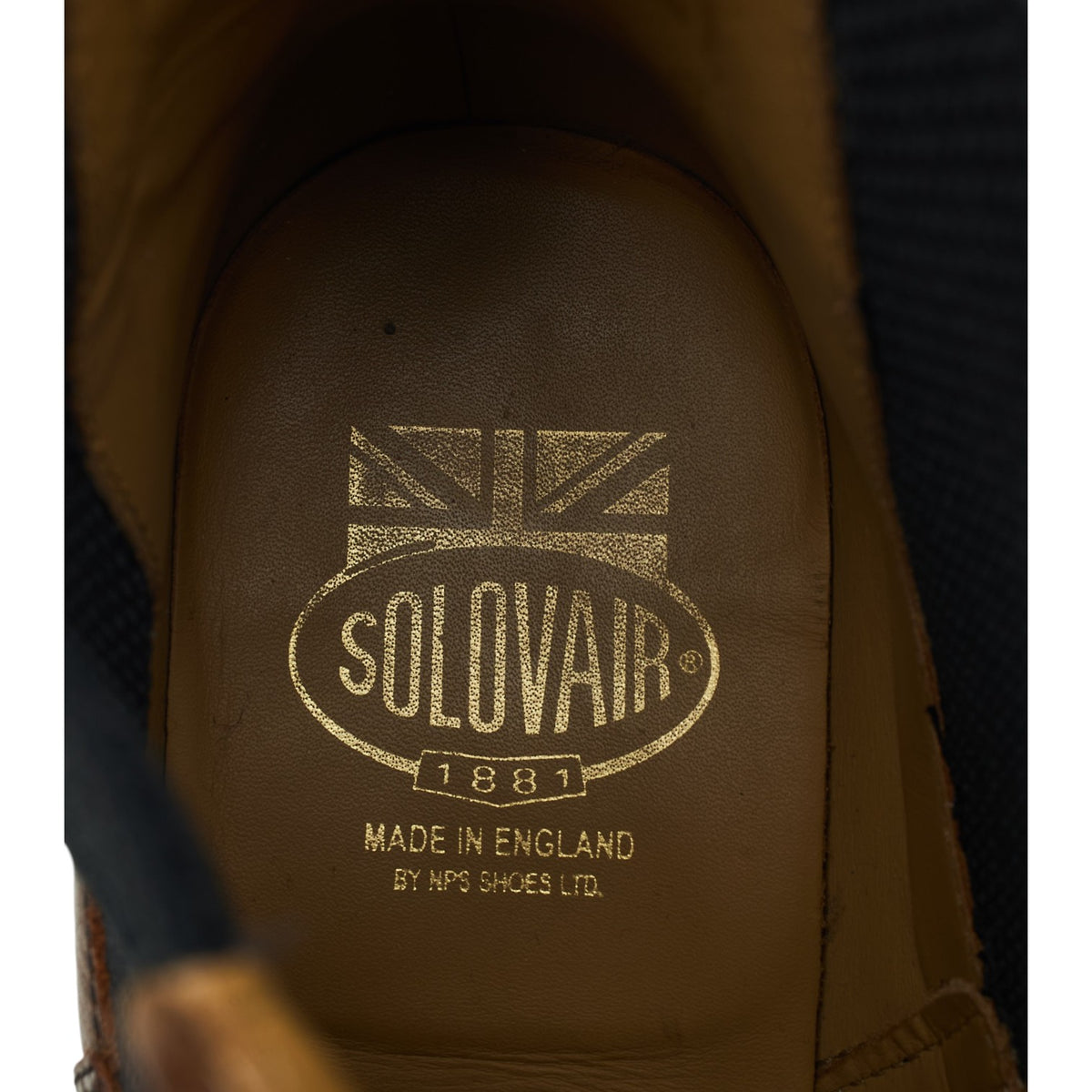 Brown Waxed Leather Chelsea Boots UK 8.5