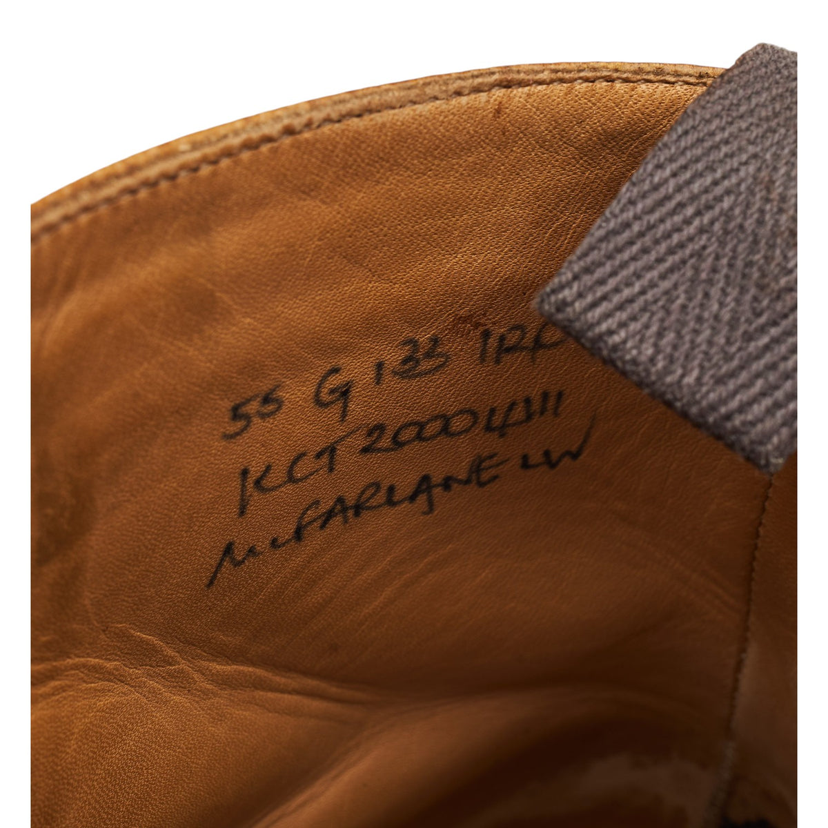 'McFarlane' Tan Brown Grain Brogue Boots UK 5.5 G