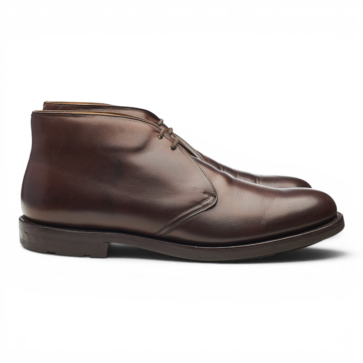'Cowley' Dark Brown Leather Chukka Boots UK 10 F