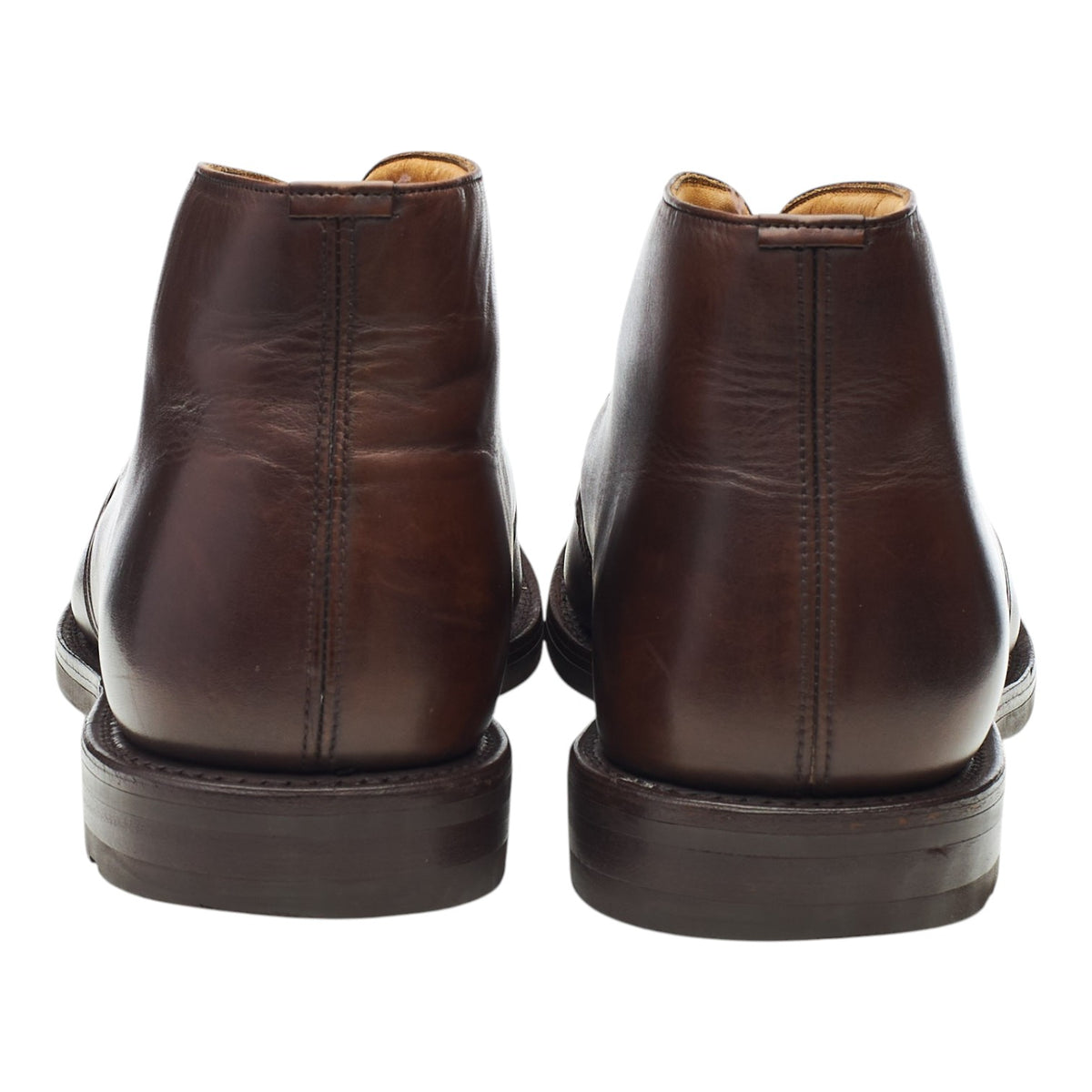 'Cowley' Dark Brown Leather Chukka Boots UK 10 F