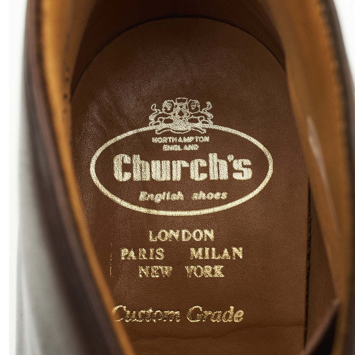 'Cowley' Dark Brown Leather Chukka Boots UK 10 F