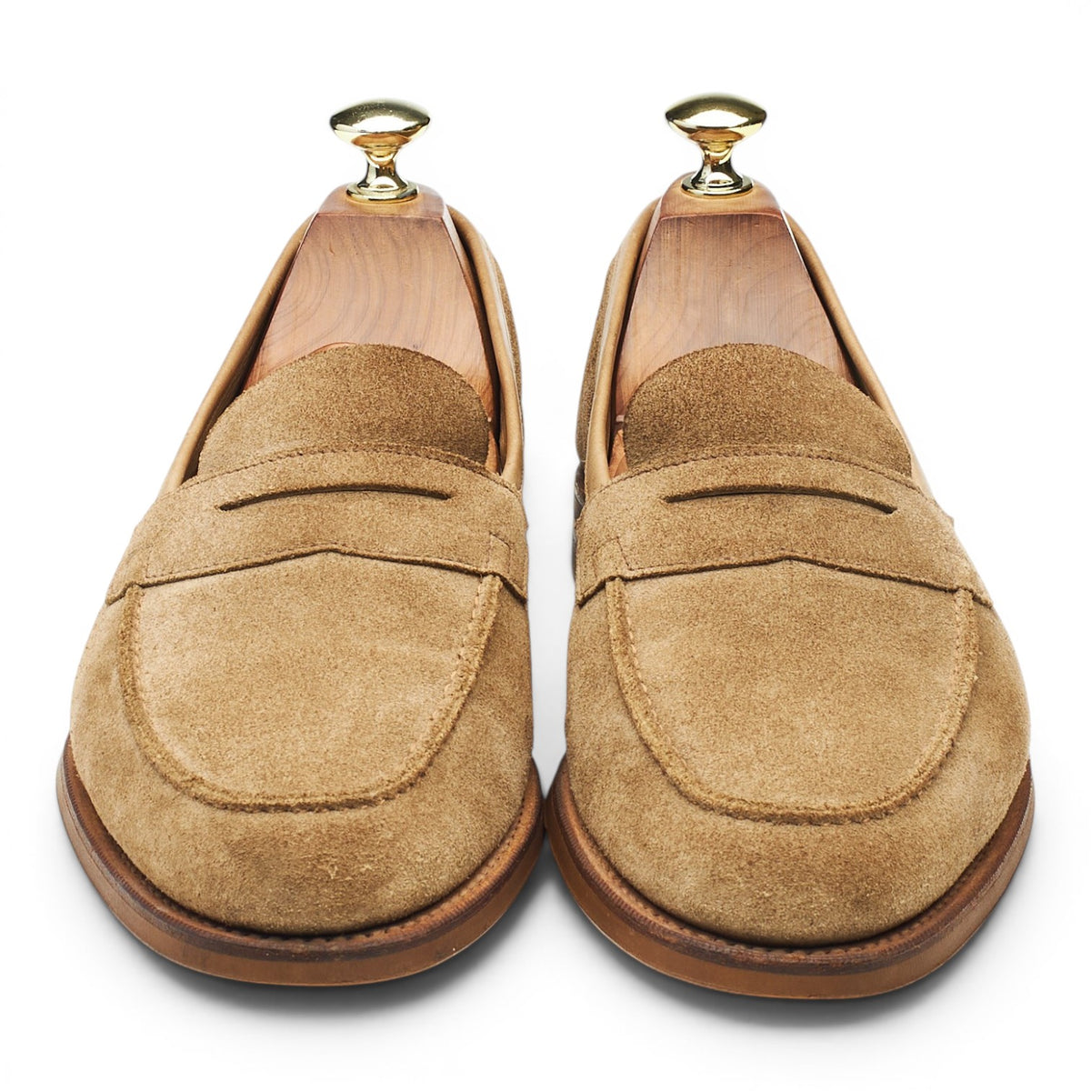 'Duke' Light Brown Suede Loafers UK 6.5 E