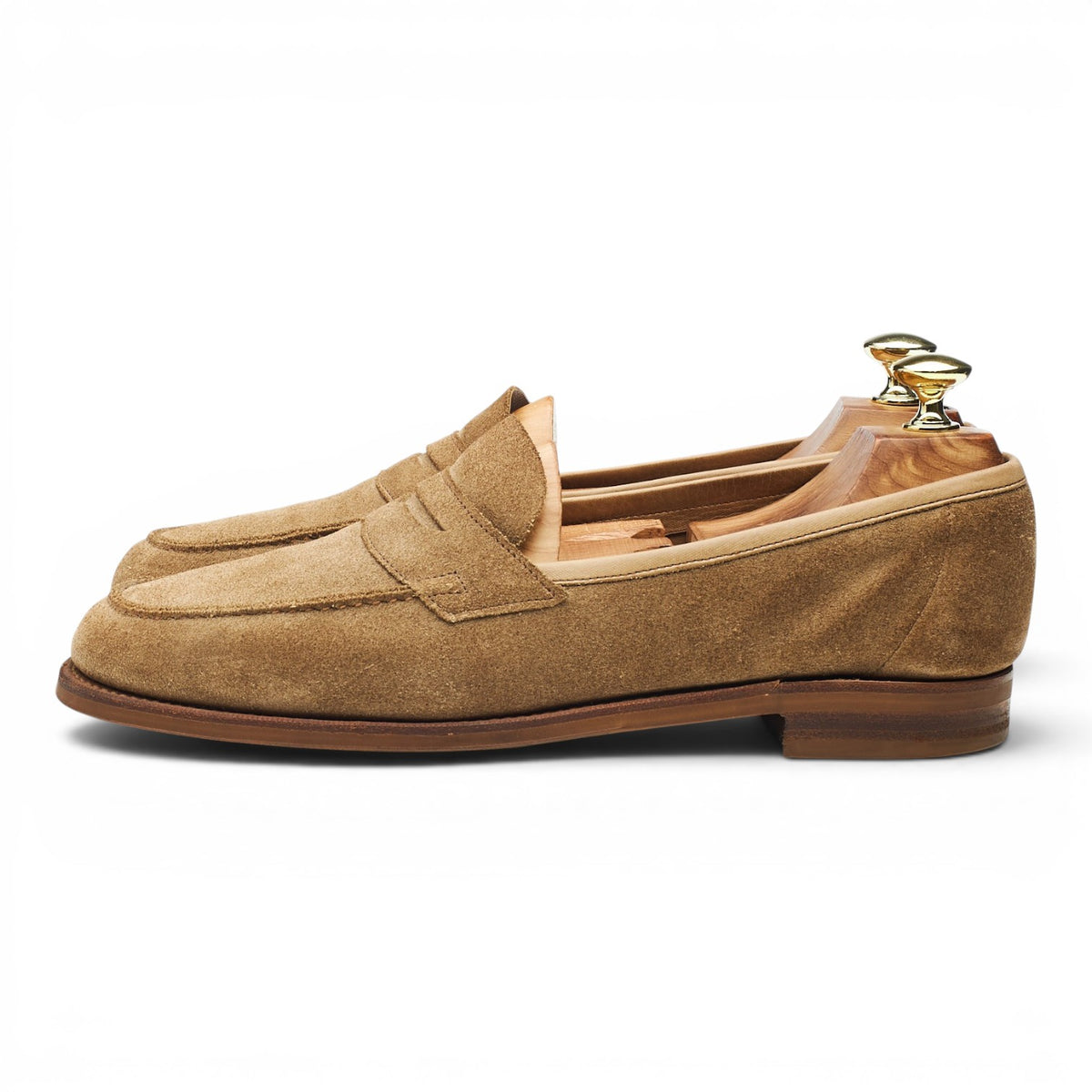 'Duke' Light Brown Suede Loafers UK 6.5 E