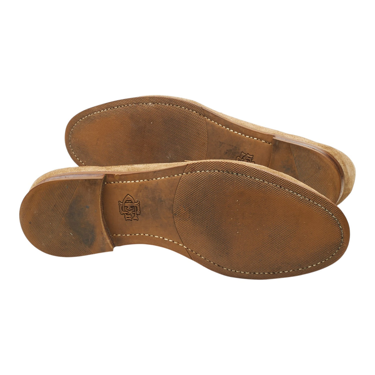 'Duke' Light Brown Suede Loafers UK 6.5 E