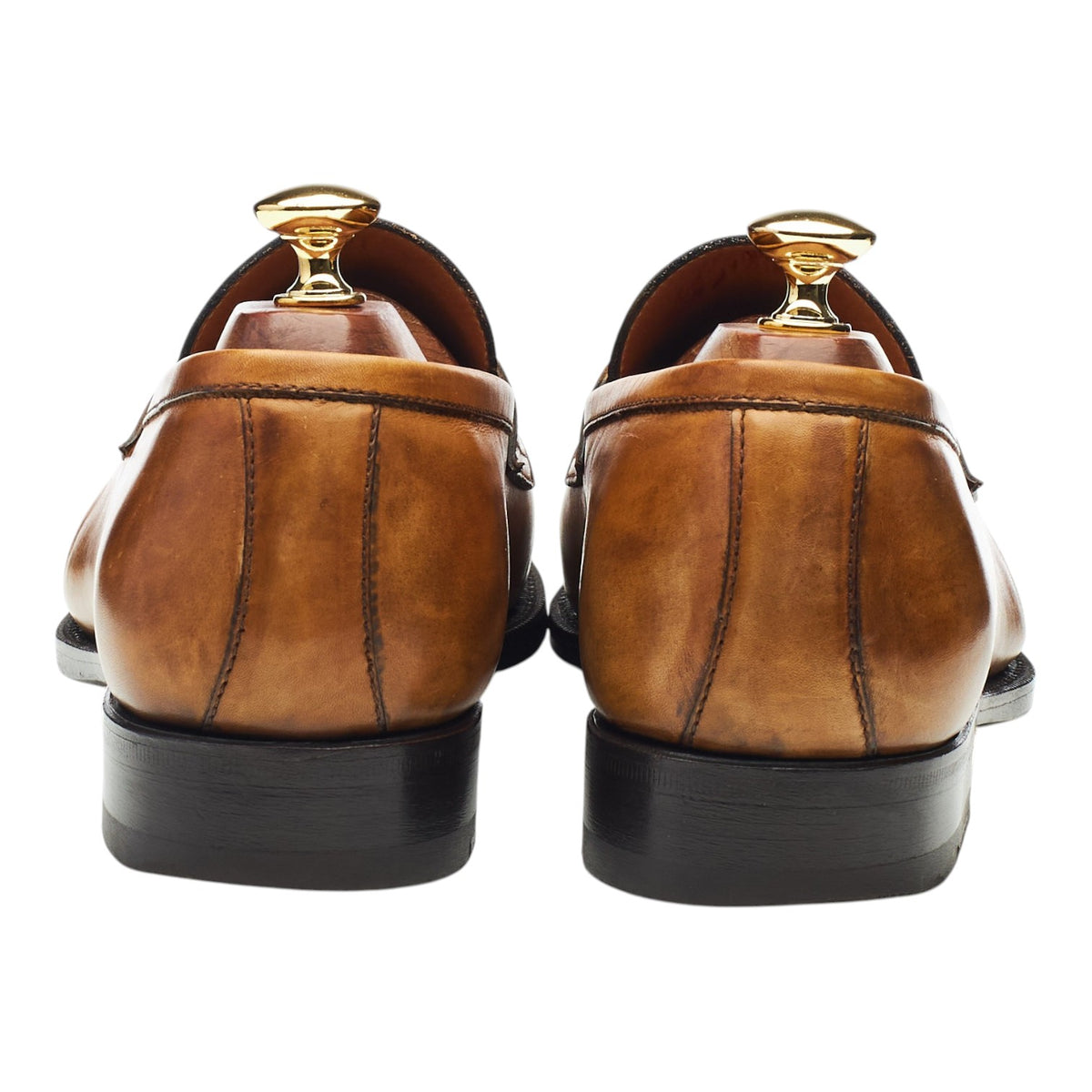 'Principe' Tan Brown Leather Loafers UK 9 EU 43