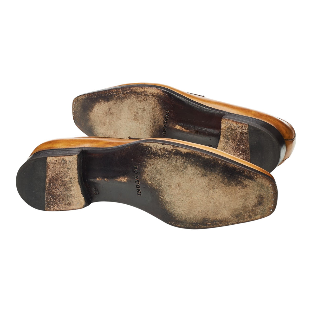 'Principe' Tan Brown Leather Loafers UK 9 EU 43