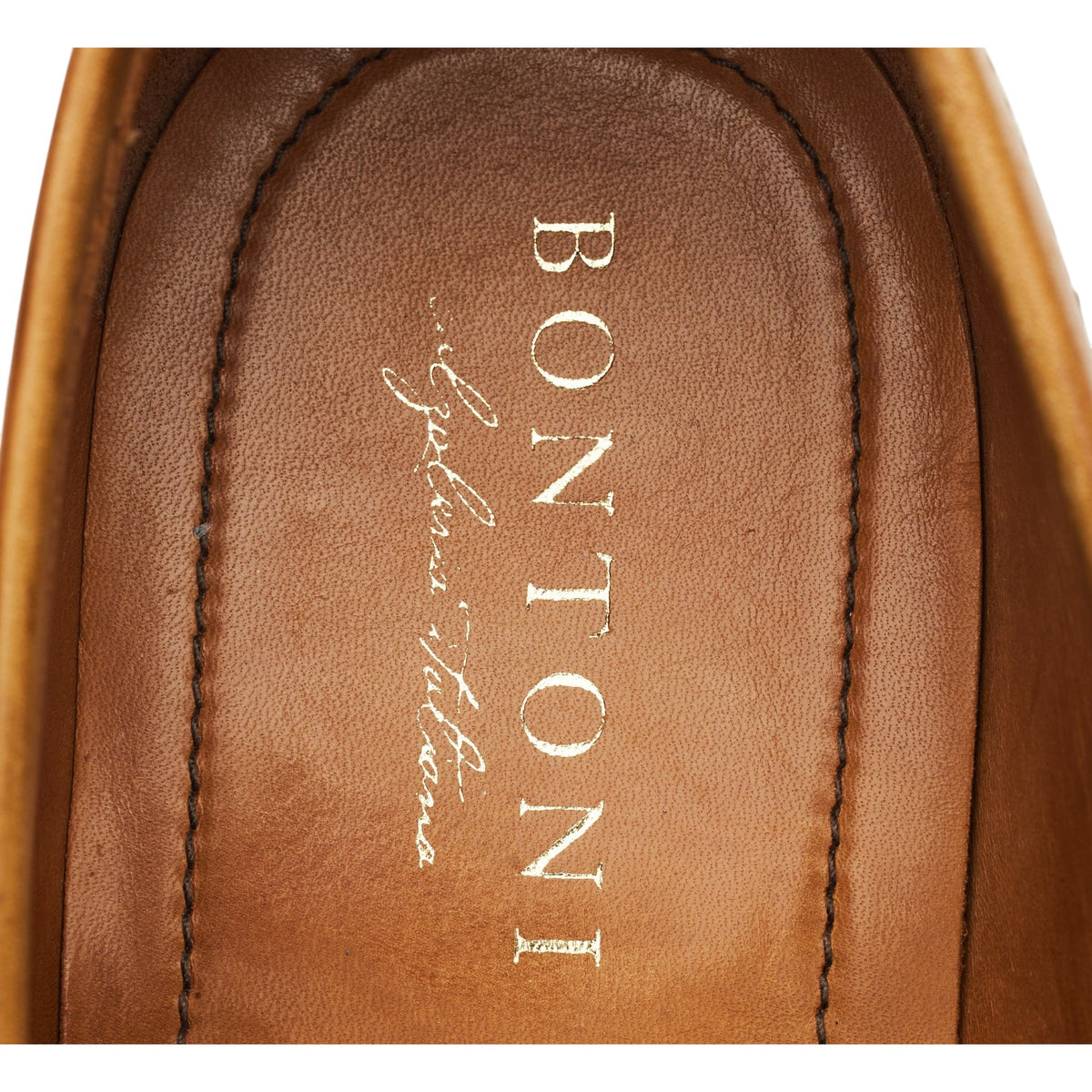 'Principe' Tan Brown Leather Loafers UK 9 EU 43