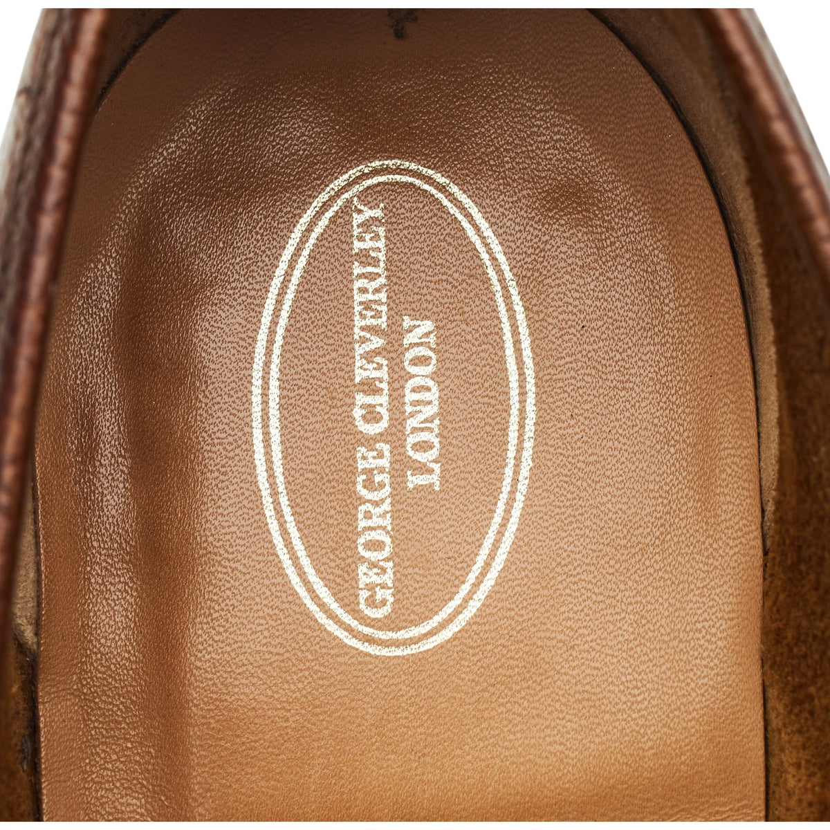 'George' Dark Brown Leather Loafers UK 10 E