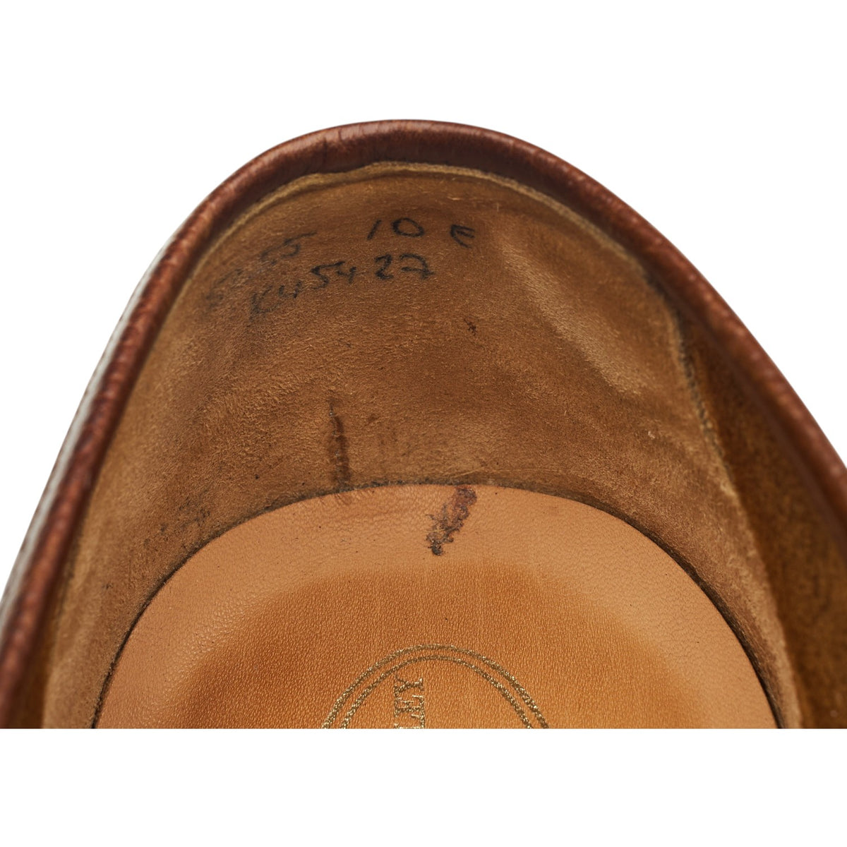 'George' Dark Brown Leather Loafers UK 10 E