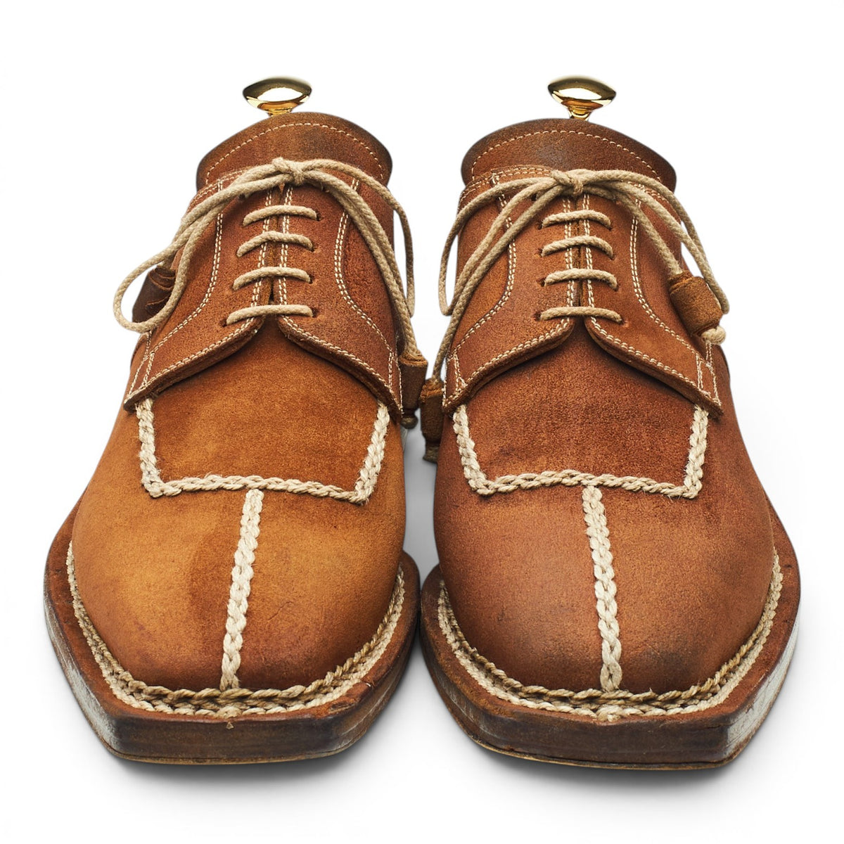 Snuff Brown Suede Split Toe Derby UK 9.5 US 10
