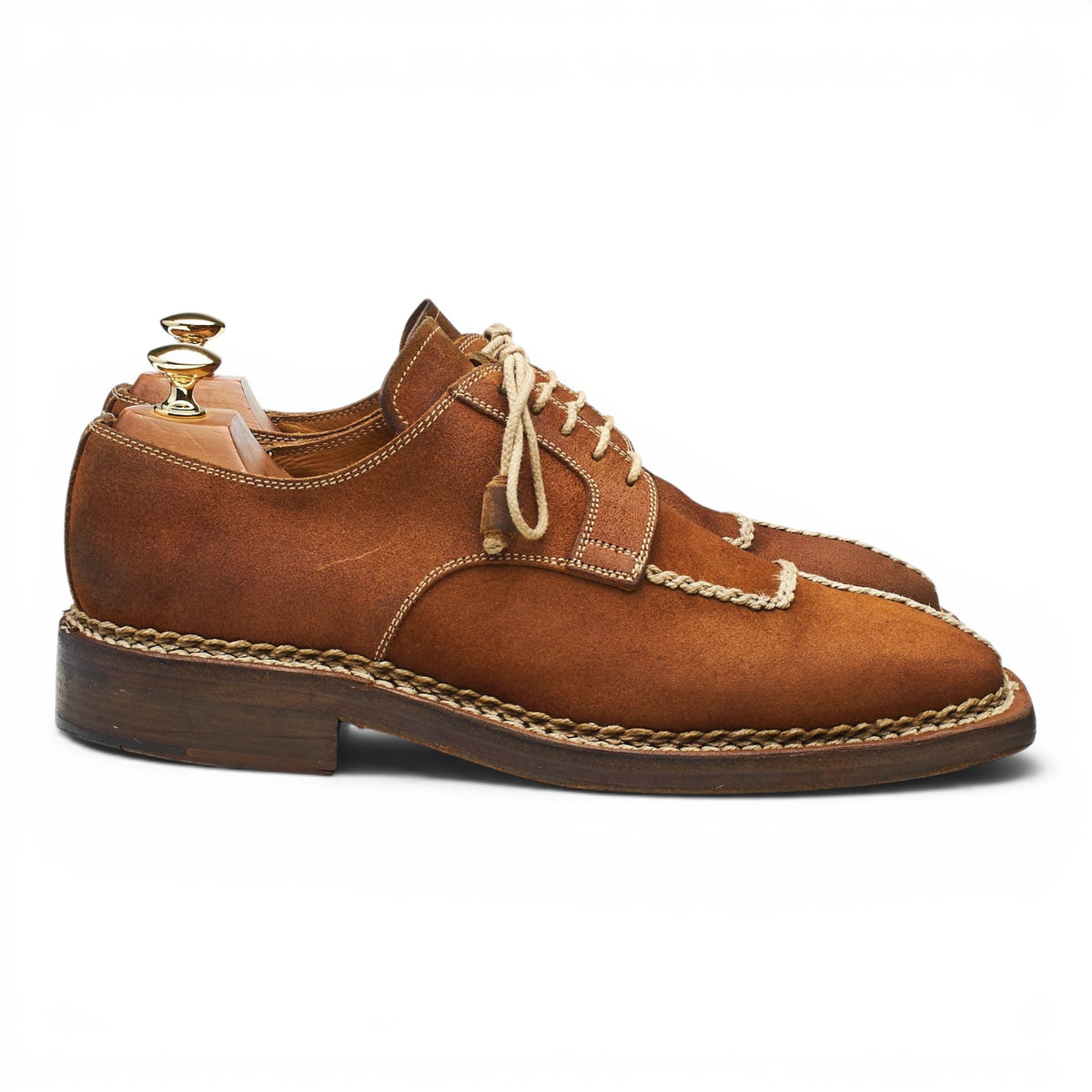 Snuff Brown Suede Split Toe Derby UK 9.5 US 10