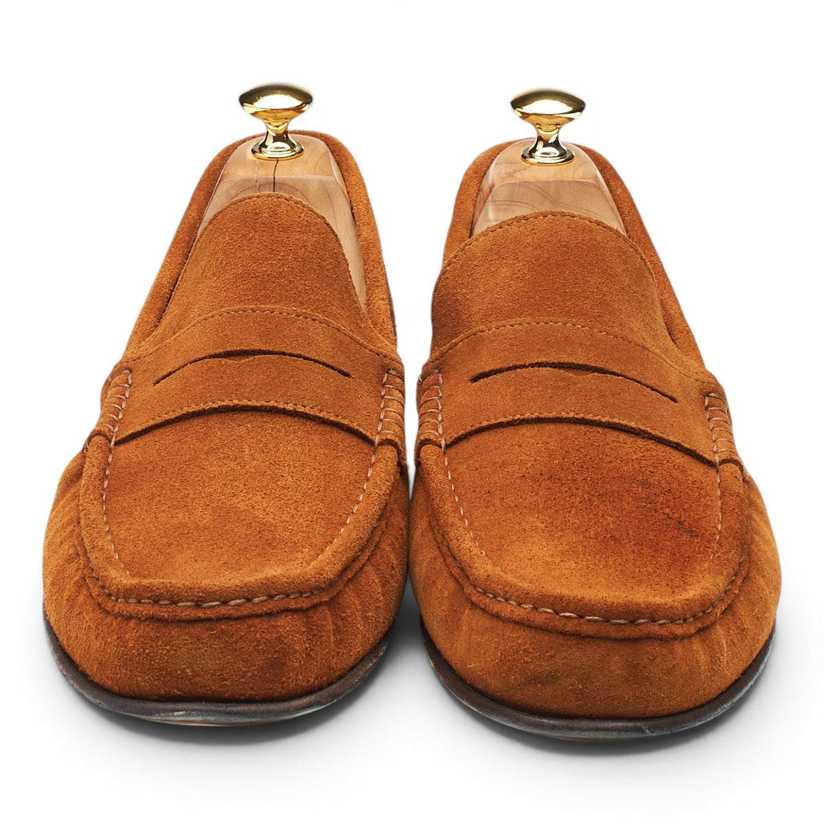 'Milan' Snuff Brown Suede Loafers UK 12 EU 46