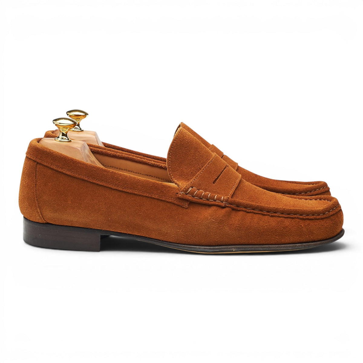 'Milan' Snuff Brown Suede Loafers UK 12 EU 46