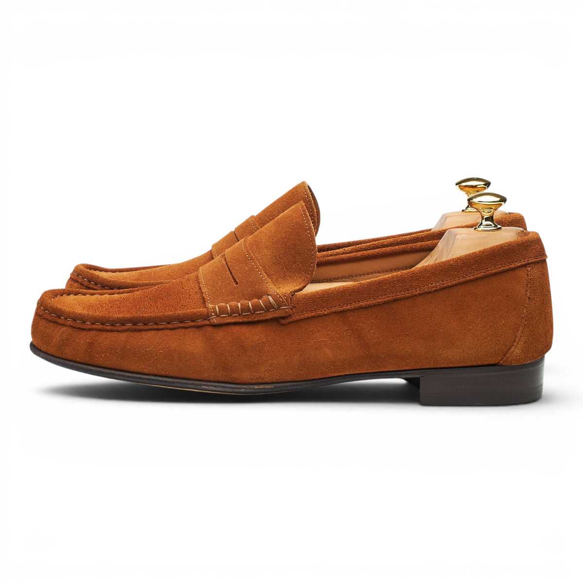 'Milan' Snuff Brown Suede Loafers UK 12 EU 46
