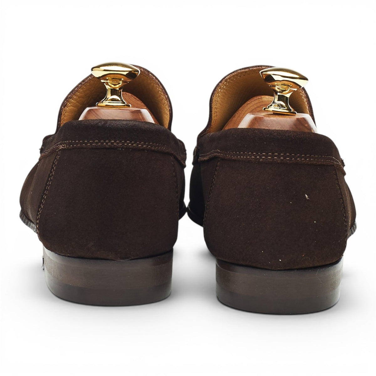 'Bari' Dark Brown Suede Loafers UK 6 EU 40
