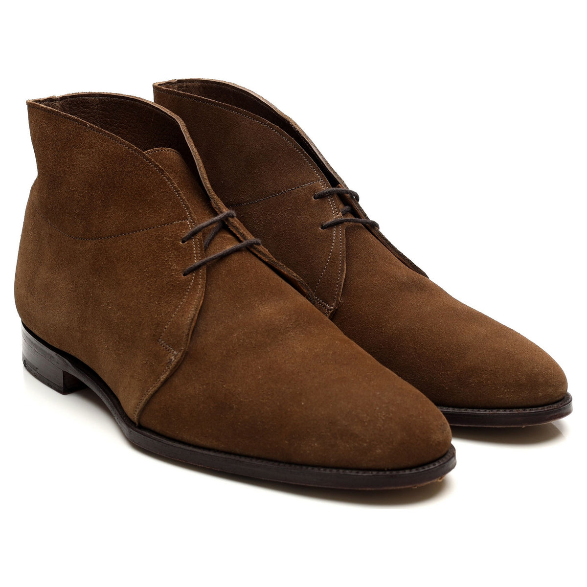 &#39;M7339&#39; Brown Suede Chukka Boots UK 10