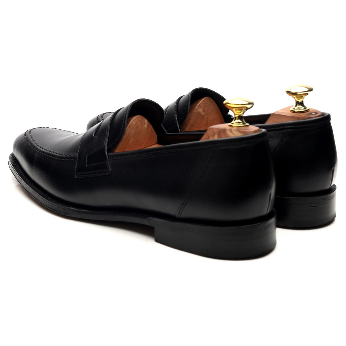 1880 Legacy &#39;Anson&#39; Black Leather Loafers UK 7.5 F