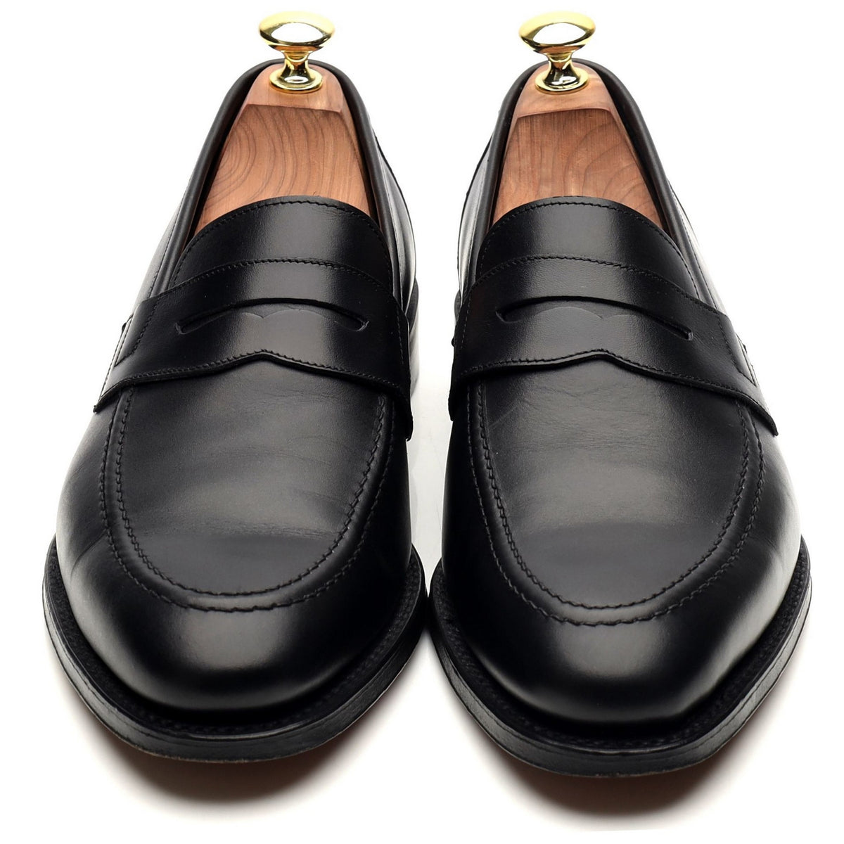 1880 Legacy &#39;Anson&#39; Black Leather Loafers UK 7.5 F