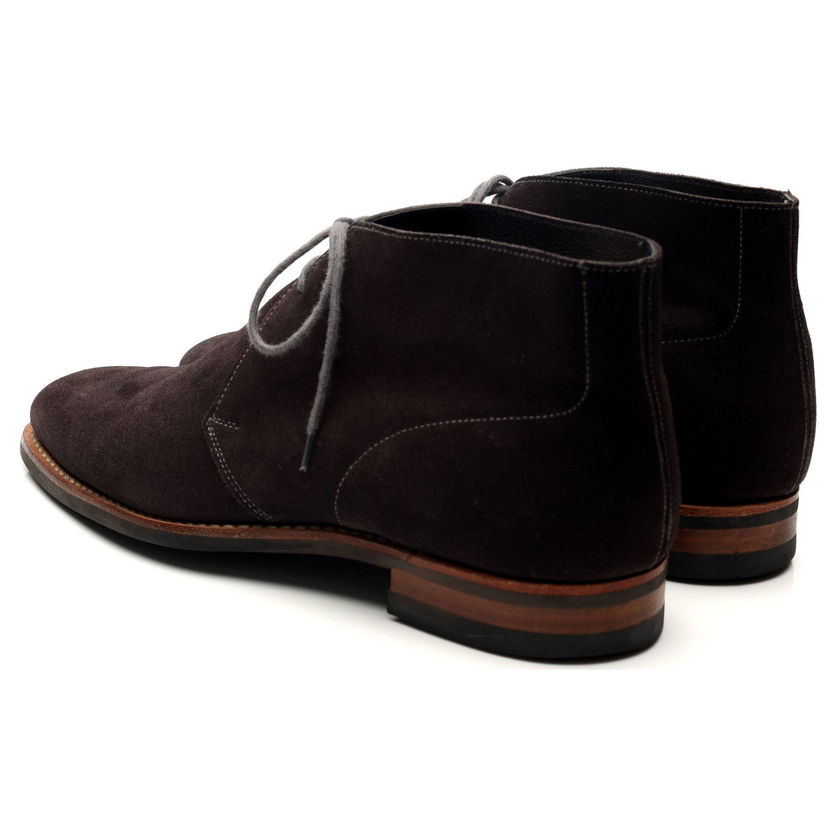 &#39;Hartland&#39; Dark Grey Suede Chukka Boots UK 7.5 E